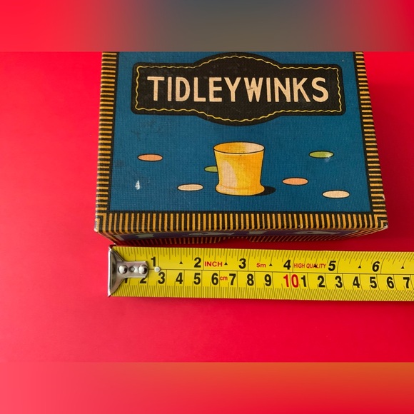 Tidleywinks Vintage Game Box - Teal & Yellow - Picture 5 of 5